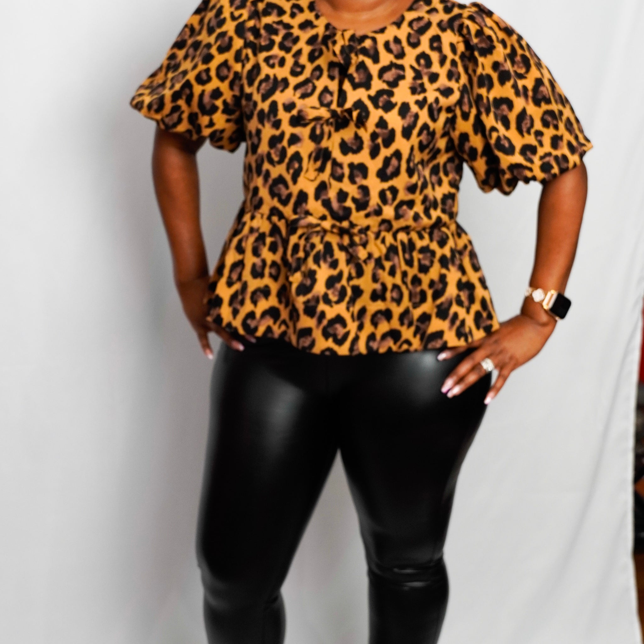 Cheetah Print Blouse