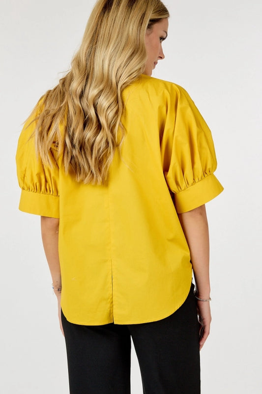 Golden Grass Oversized Top