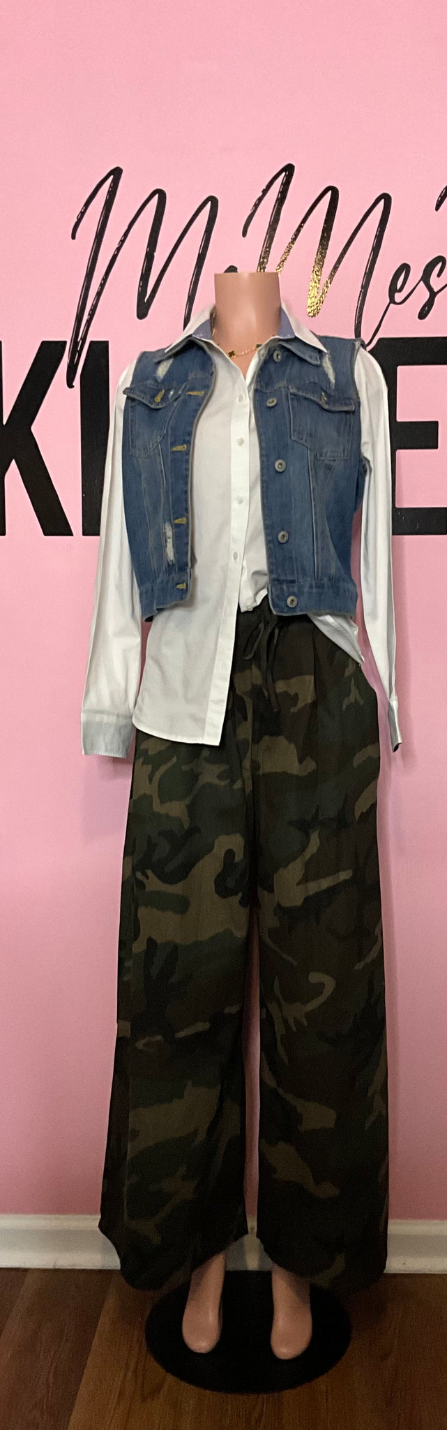 Camo Wide Leg Pants